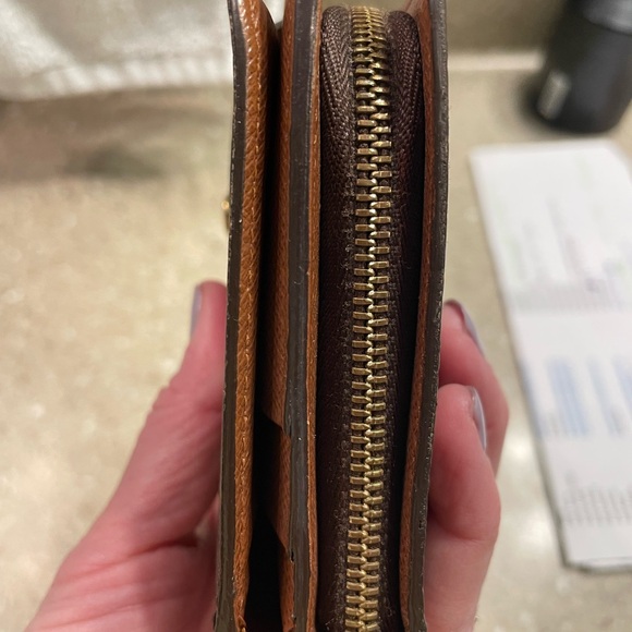 Monogrammed Brown Wallet - Picture 4 of 12